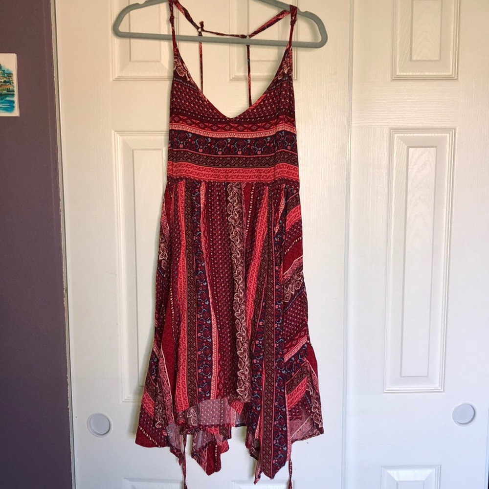Red Patterned Dress